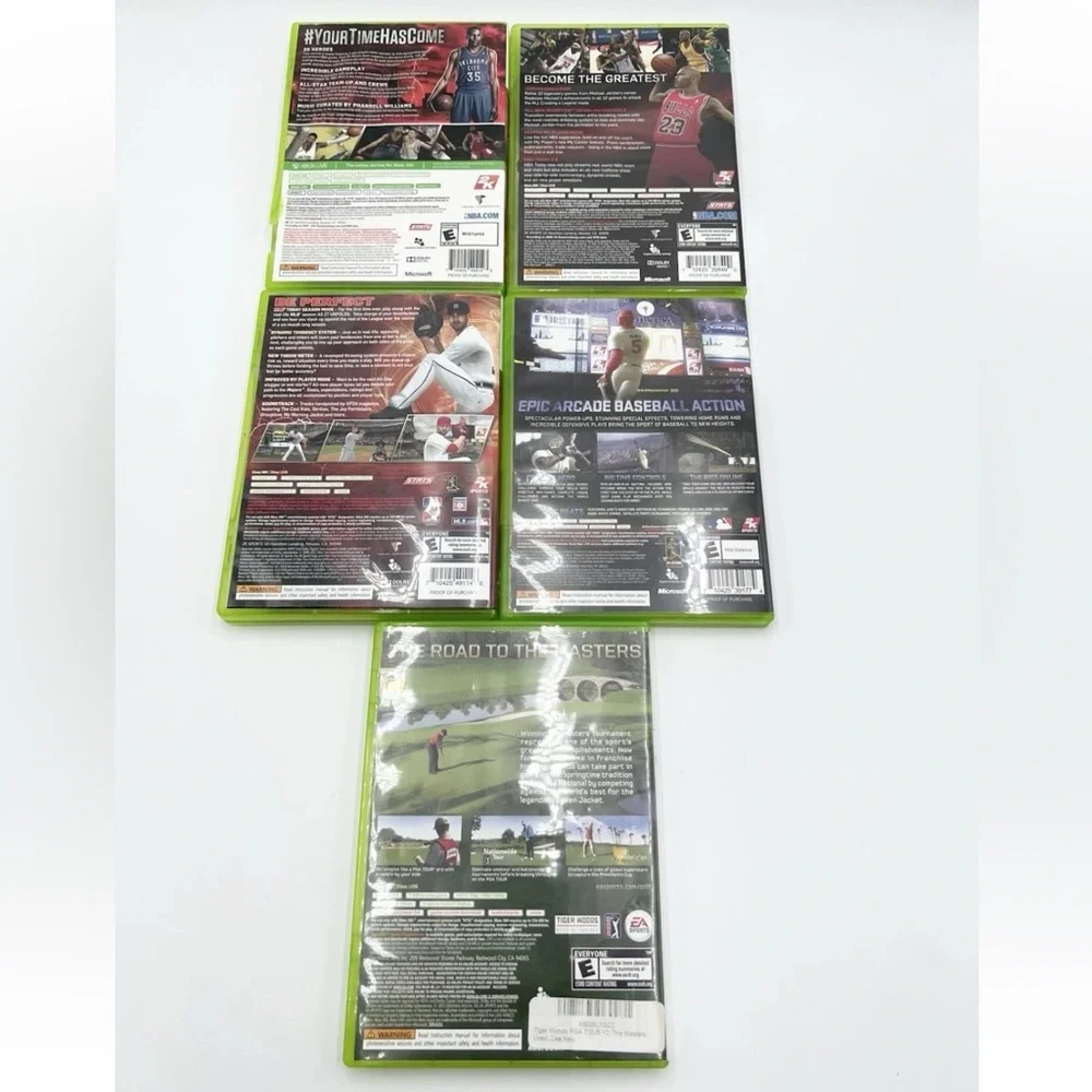 Xbox 360 Video Game Sports Bundle of 5